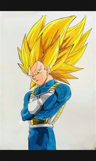 Drawing Vegeta Ssj3