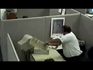 Angry man hit the computer Meme Clip HD
