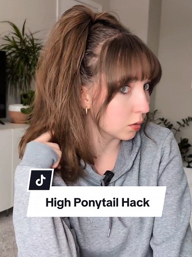 High Ponytail Tutorial for Hoodie Season
