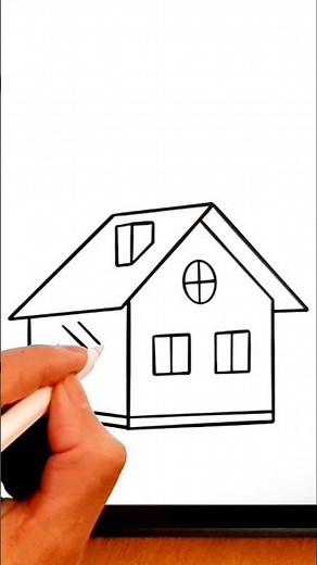 comment dessiner une maison facile