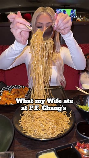 What my Wife ate at #pfchangs #mukbang #foodie #spicynoodles #happyholidays