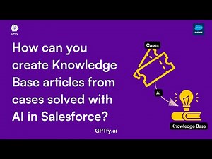 How can you create Knowledge Base articles from cases solved with AI in Salesforce