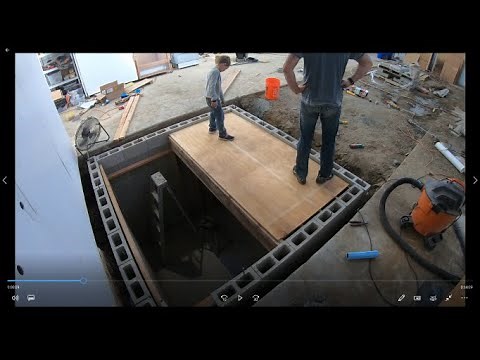 DIY How To Concrete Crypto Bunker Build Part 4 Concrete Roof Forms And Supports