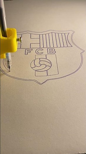 FC Barcelona Logo Line Art Drawing! ✍️🔵🔴 #FCBarcelona