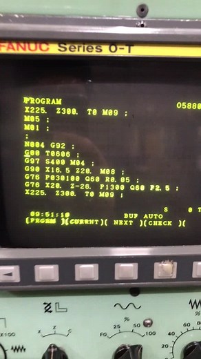 #cnc #satisfying #g76 #fanuc #threading #programme