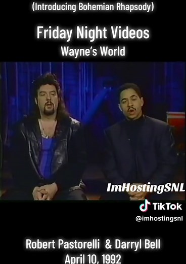 Friday Night Videos clip - Daryl Bell & Robert Pastorelli - April 19, 1992 - introducing Queen’s “Bohemian Rhapsody” video and discussing the Wayne’s World movie #snl #saturdaynightlive #snlclassic #waynesworld #waynesworldmovie @Saturday Night Live @Saturday Night Network @saturdaynightlive_us @SNL Collection @SNL Weekend Update @Fly On The Wall @Dana Carvey @Garth Algar @Garth algar @Garth Algar593