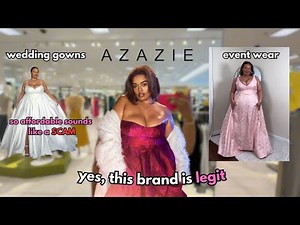 AZAZIE Formal Dresses & Gowns (plus size try on haul)