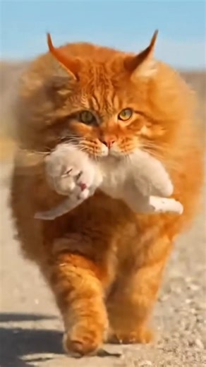 Saving a cat and her kitten was extremely difficult, but they were saved without giving up 🐱#rescue