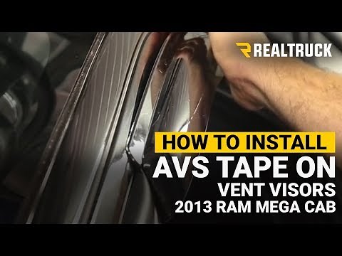 How to Install AVS Tape On Vent Visors