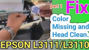 Epson L3111 printer how to Fix color missing.Epson Printer Not Printing Black Color Properly fix.  P...