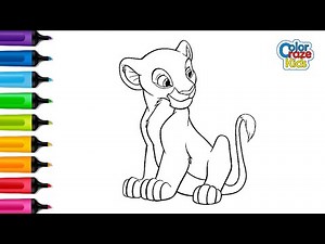 Nala Drawing and Coloring | Disney’s The Lion King