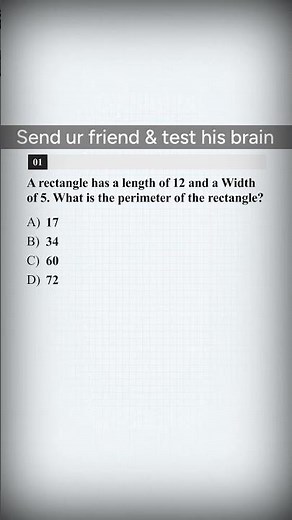 How to Find the Perimeter of a Rectangle in Seconds! #satexam #sat2026 #shorts
