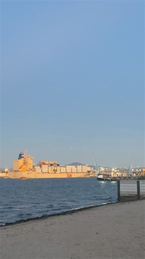 Discover San Diego™️ on Instagram: "Dole ship is on the move right now through the San Diego bay during golden hour 🛳️ have you seen this huge Dole Cargo boat on the bay in San Diego yourself? #sandiego #sandiegobay #boat"