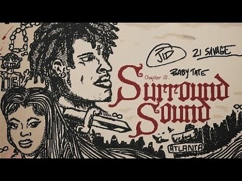 J.I.D - Surround Sound (77 bpm Acapella/Vocals) ft 21 Savage & Baby Tate