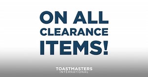 29 reactions · 21 shares | To start the new program year, we’re clearing off the shelves! Save 20% on your order of any and all clearance items when you use promo code SALE20. From planners to pins to apparel, there’s something for everyone. Offer valid July 1-31, 2021. Not valid with any other offer. www.toastmasters.org/Clearance | Toastmasters International | Facebook