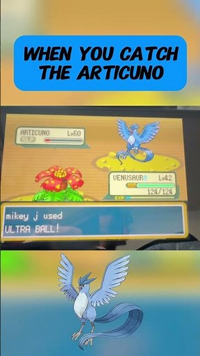 Catching Articuno in Pokémon FireRed!