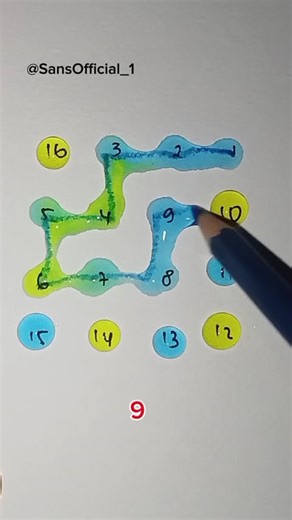 Drawing A Starlight Line Path With Number #art #line #iqtes #shorts