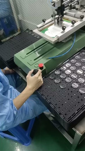 Semi-automatic screen printing machine#lcd #machine #factory #screen #woodworking #printing