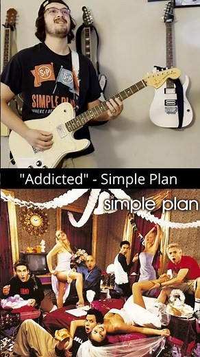 “Addicted” - Simple Plan (w/tabs) #fyp #emo #poppunk #2000smusic #guitar