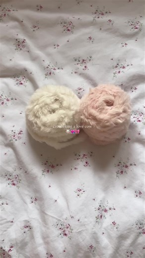 she’s already been adopted but the cow pattern is available on my etsy link in bio 🎀 #crochetplush #crochetcow #crochetinspo #crochetersoftiktok #fyp