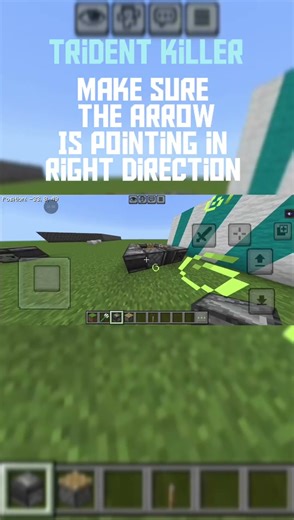 #minecraft How to build Trident killer in my Minecraft #gaming #shorts #minecrafttips