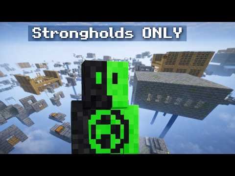 Minecraft But There Are ONLY Strongholds