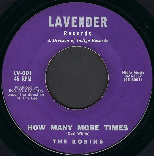 The Robins - How Many More Times / White Cliffs Of Dover