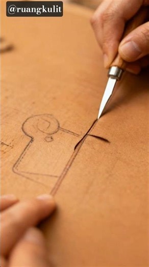 From Raw Leather to Key Holder | Pure Leather ASMR. #craftsmanship #leather #artisanmade