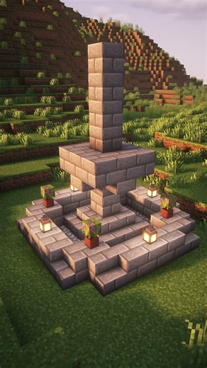 Fountain Tutorial #minecraft #minecraftshorts #minecraftbuilding #minecrafttutorial