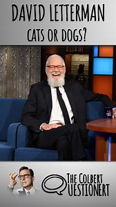 Doggie-lover David Letterman went from one coveted gig to the next — Late Show host to frisbee thrower! 🐾 #colbertquestionert #Colbert | The Late Show with Stephen Colbert