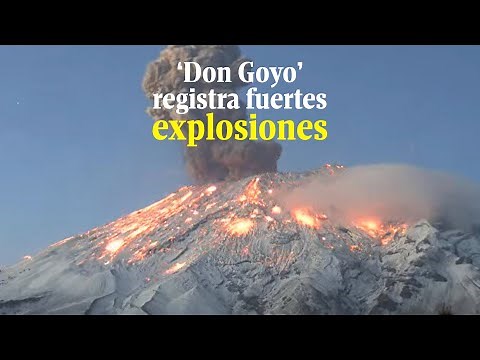 Despierta el volcán Popocatépetl y registra impresionantes explosiones
