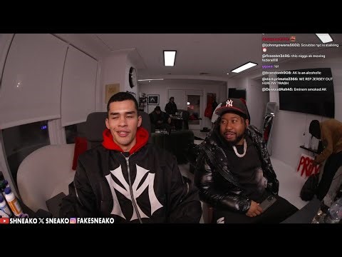 Adin Ross IRL in NYC, SNEAKO X Akademiks Desktop FULL STREAM