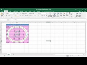 How to create a table with a background picture in Excel