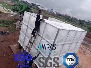 [Hot Item] 500m3 Water Tank Firefighting GRP Pressed Panel Rectangular Water Storage Tank