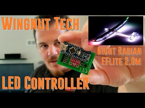 Eflite - Night Radian - 2.0m - Wingnut Tech Remote LED Controller