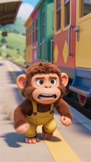 MONKEY & BANANA TAKE A CRAZY TRAIN RIDE