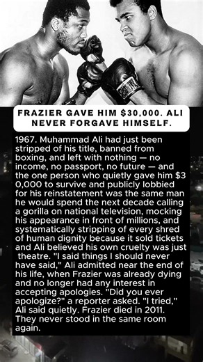 ALI AND FRAZIER — THE DEBT THAT DESTROYED THEM BOTH 😭