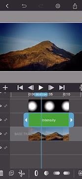 Masking out adjustment layers with a gradient in VidMix