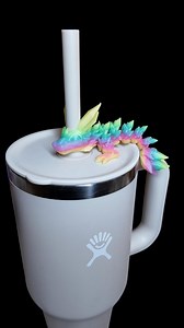 Crystal Dragon | Straw Topper Stanley Tumbler Staw Topper 3d Print - Etsy