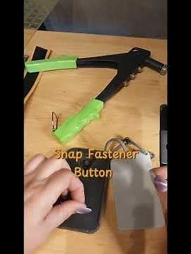 How to use a Snap Tool with Snap Button install. #upholstery #boatrestoration #boat #button