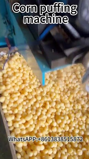 🌽 Automatic Corn Puffing Machine | High Output Snack Extruder Machine#cornprocessing