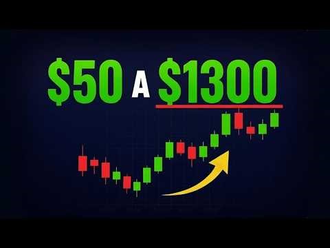 El método real para crecer de $50 a $1300 con interés compuesto