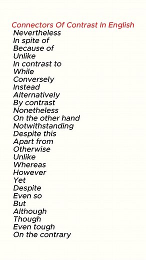 Connectors of Contrast | Addition | Conclusion: To improve your Paragraphs writing and Easy Writing in English | Sophai Creator Share