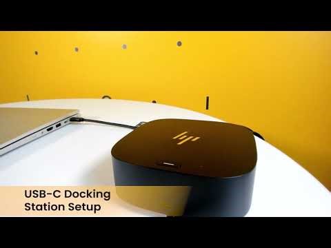 HP USB - C Docking Station Setup Tutorial
