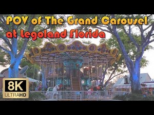 The Grand Carousel POV Video (Legoland - Winter Haven, FL) - 8K Flat Ride POV