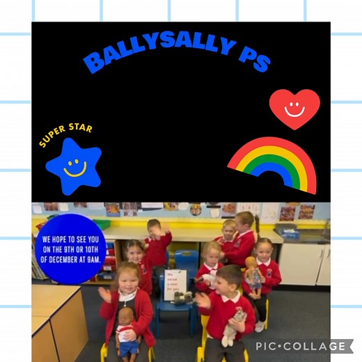 ✨You're Invited! ✨ We’re excited to announce Ballysally Primary School Open Days on 9th & 10th December and we’ve saved you a seat! 🎒🌟 Come along to explore our classrooms, meet our wonderful teachers, and discover what makes our school such a nurturing and inspiring place for children to learn and grow. 📅 Dates: 9th & 10th December Location: Ballysally Primary School 🕒 Time: 9.00 - 10.30am Whether you're choosing a school for next year or thinking ahead, we’d love to welcome you and show yo