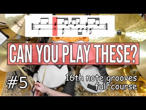 Drumming with 16th notes on the bass drum beginner to intermediate #5