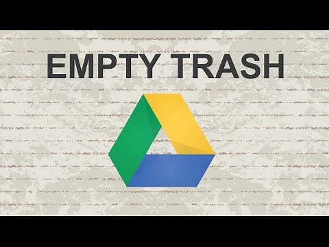 How to empty Google Drive trash