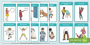 ESL TPR Action Flashcards [Kids, A1]