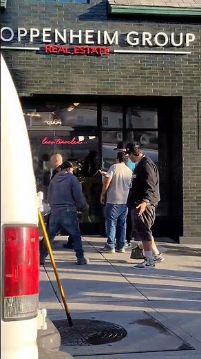 Filming of Grand Reopening Of Netflix Series Selling Sunset Oppenheim Office In West Hollywood